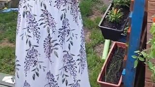 Gardening without t-shirt!