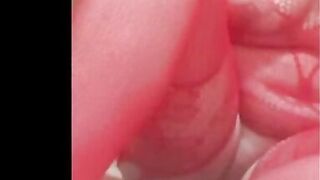 My chubby wife in red fishnets