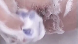 Showering after work with ass fingering