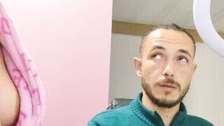 stepmother helps stepson study anatomy