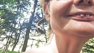 Mature Milf Looking for a stranger in the woods to suck and jerk him off thoroughly until he cums in my mouth
