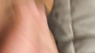 Wetwife tied up and teased 4 released to play with herself and cum