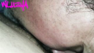 Last night the neighbor saw how I masturbated and sucked my pussy very well so I sucked his cock very good