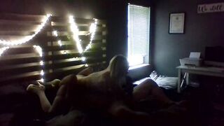 Cheating housewife invite boyfriend over when husband leaves for work and fucks him in her wedding vale