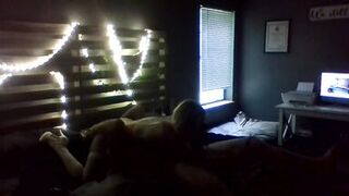 Cheating housewife invite boyfriend over when husband leaves for work and fucks him in her wedding vale