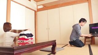 Wife's mother and son-in-law got excited when they watched porn alone together...2