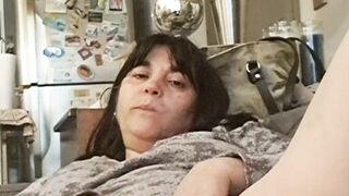 slut milf eats banana from her pussy