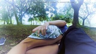 She was fucked in the ass in the park and left with sperm in her anus..