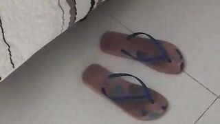 Stepson enters my room, catches me masturbating and fills me with milk