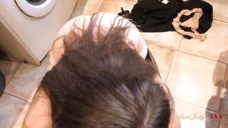 AuntJudysXXX - Your Hot MILF Wife Alice Maze Sucks Your Cock in the Kitchen (POV)