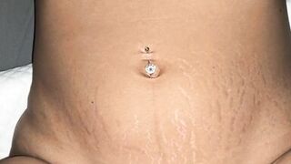 vered latina wife - close up cum shot on ass and pussy