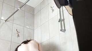 Forgot to close the shower door, milf hairy