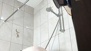 Forgot to close the shower door, milf hairy