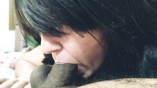 Super Hot milf and her BBC man has sex on cam. - 5 image