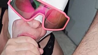Masked BJ nasty cumin mouth - 14 image