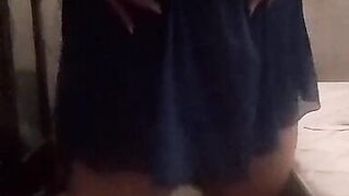 Mature stepmother trying on lingerie and sends the video to her stepson - 12 image