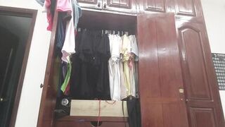 My big ass stepmother caught changing in the bedroom