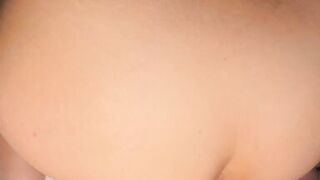 Wife fucking herself in the ass with the dildo