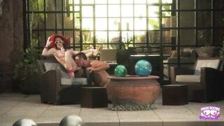 A Super Good Looking Brunette Sitting by the Pool and Getting Her Cunt Penetrated - 7 image