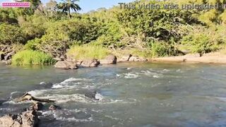 RUNNING AWAY FROM HOME TO CHEAT ON MY HUSBAND WITH THREE MASKED MEN ON THE RIVERSIDE