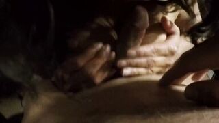 mature latina shows off her amazing big Double D boobs and gives blowjob