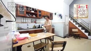 Naked Cooking. Nudist housekeeper, Nakedbakers. Nude maid. Naked housewife. s1