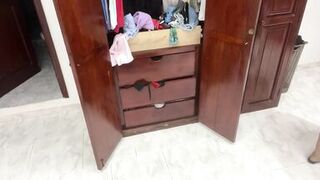 Camera records and catches the hot maid