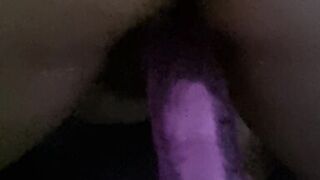 wife fucked with big pink dildo