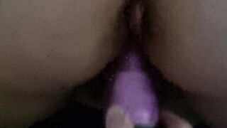 wife fucked with big pink dildo