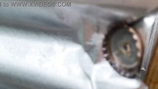 Pervert records through the outdoor dressing hole