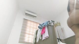 Catching my big ass stepmother changing clothes