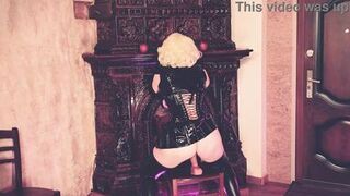 Latex MILF with Big Ass Loves Bondage and Latex Fetish. Arya Grander