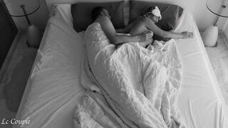 Married couple early morning wake up sex, fingering and cumshot into wife mouth