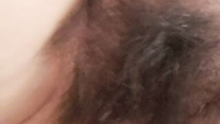 Mammy teases by touching her pussy and tits