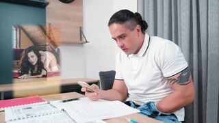 Hot teacher caught a student jerking off to her photos - 2 image