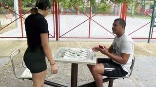 I get revenge on my best friend with her Latino ex-boyfriend. I invite him to fuck with his huge penis at his stepfathers' house until I get his delicious milk out of him.