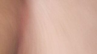 my cuckold hubby watches me being fucked by the inexperienced neighbor in the living room