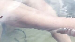 Public cumshots in front of everyone