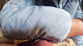 Milfycalla- a Lot of Cum on My New Sky Blue Down Jacket and White Pantyhose 179 Prev