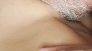 Licking juicy cocha and ends up in her tail