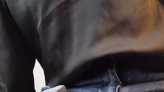 Naughty open window MILF pussy show - flashing & showing off for strangers next door