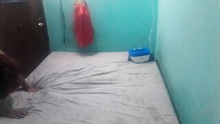 Medi sucks it and then rides him in front of the webcam