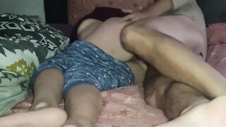 Sharing a Bed with my Hot MILF Stepmom - Anal Creampie