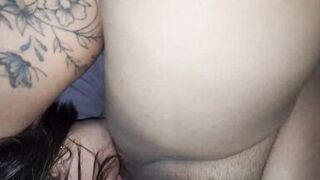 MY BEST FRIEND'S MOM TASTES MY ASS FOR THE FIRST TIME