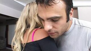 Hot blonde slut wants to be fucked in pussy and ass