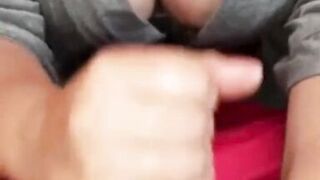 Secretly jerking my stepson off into a condom to hide it from his stepdad