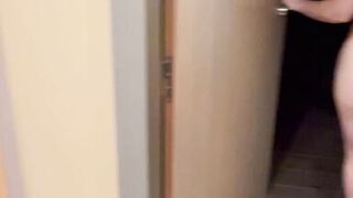 She undresses in the hotel hallway before offering me her ass, Dazzlingfacegirl