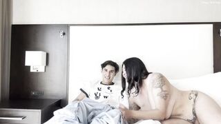 MILF Makes Innocent Stepson Watch Porn So She Can FUCK HIM!!! Dunken Hina Will Make You CUM - 4 image