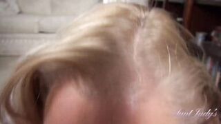 AuntJudys - Your Busty Mature Step-Auntie Alyssa Sucks Your Cock (POV)