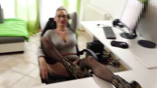 Dirty, dirty milf does it to an 18 year old trainee - 3 image